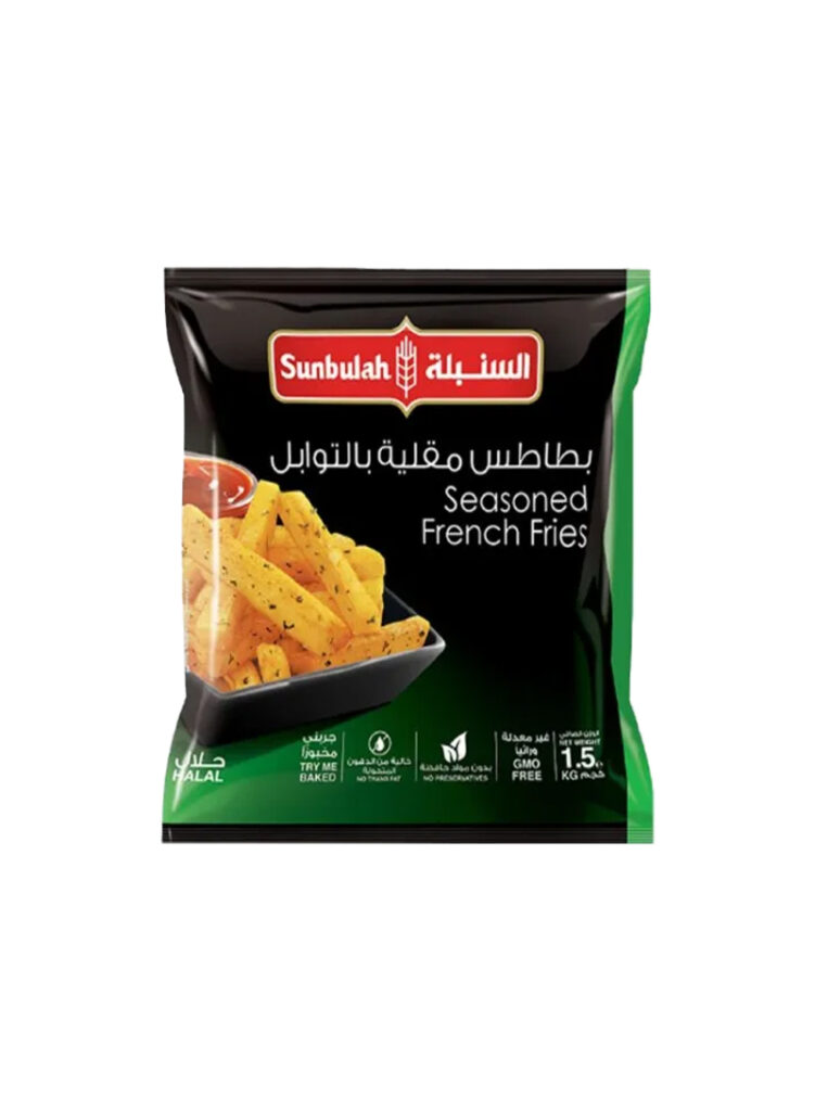 السنبلة بطاطس مقلية بالتوابل - 6 حبات بالكرتون - 1.5 كجم