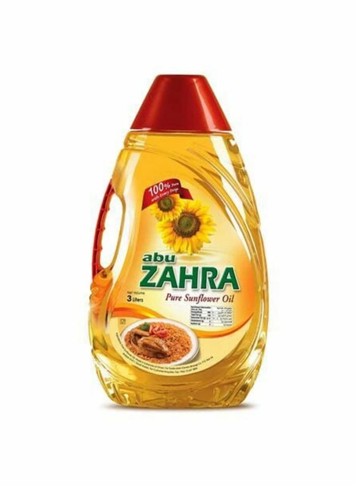 ابو زهرة زيت عباد الشمس - 4 حبات بالكرتون - 3 لتر