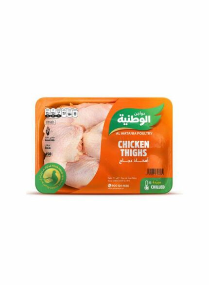 الوطنيه افخاد  دجاج الوطنية قطع رقيقة مد - 20 حبة بالكرتون - 450 جم