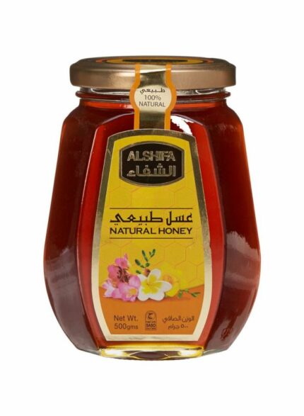 الشفاء عسل نحل طبيعي - 12 حبة بالكرتون - 500 جم
