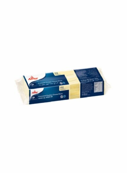 Anchor Cheddar Slice Regular Pale - Box Of 10 Pieces - 1290 Gr