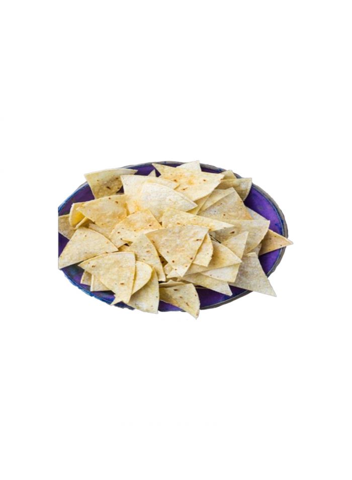 Aqt 5.5'' Precut White Corn Nachos - Box Of 6 Pieces - 180 Ct