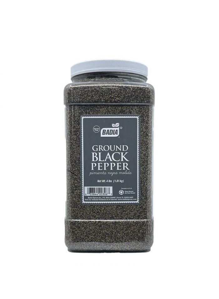 Badia Pepper Ground Black - Box Of 4 Pieces - 1.81 Kg