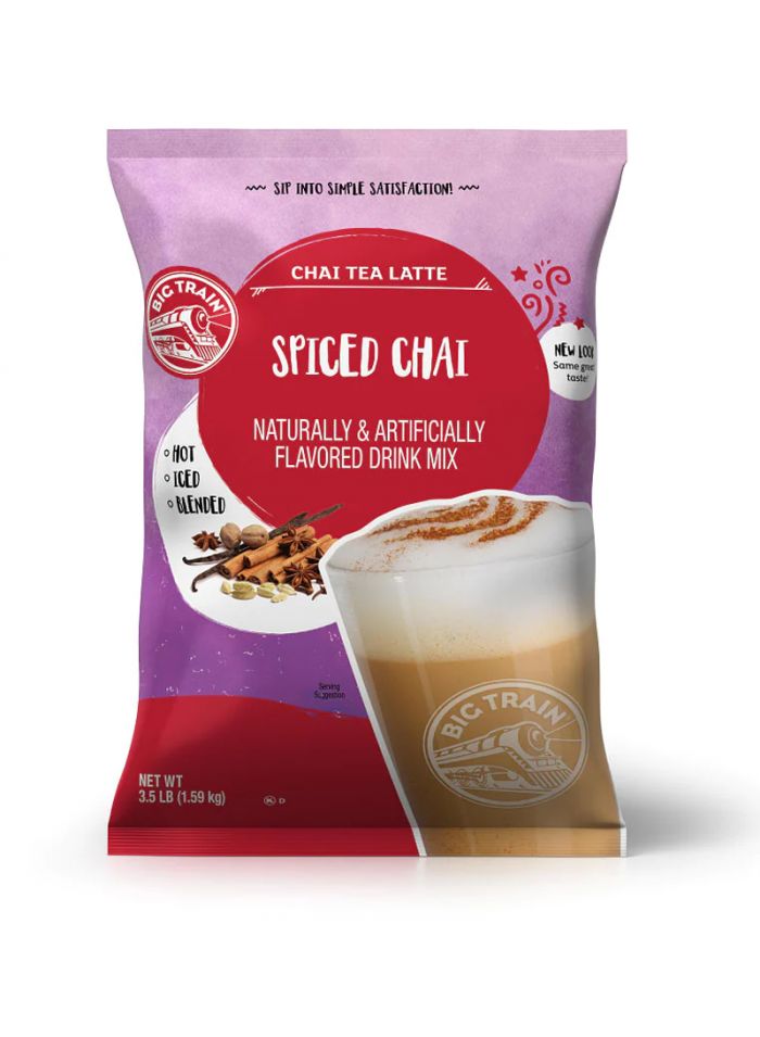 Big Train Spiced Chai tea latte - Box of 4 Bags - 1590 g For Piece