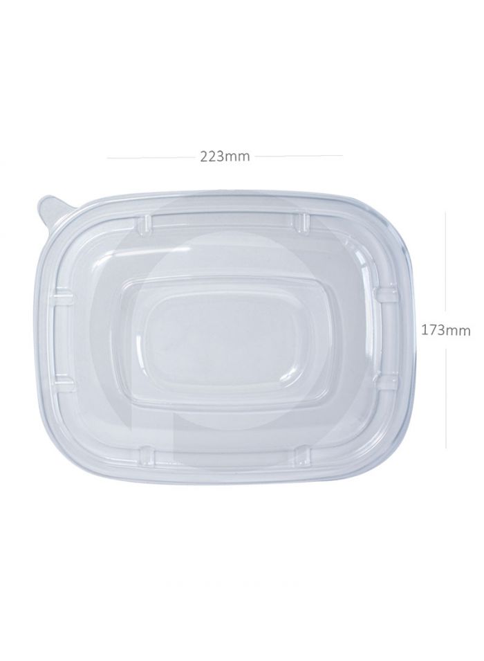 Cassava Pet Plastic Sugarcane Bowl Lid - 300/Ctn - 220 mm