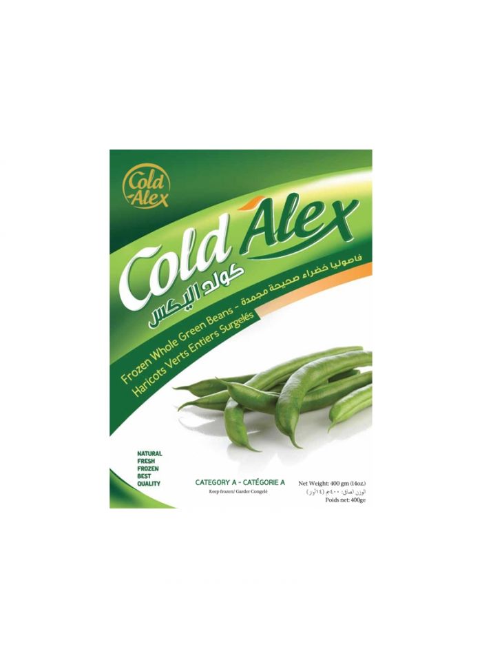 Cold Alex Frozen Green Beans - Box Of 20 Pieces - 400 G