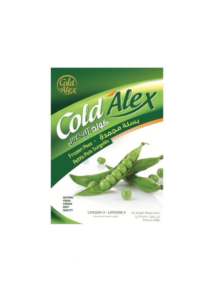 Cold Alex Frozen Green Peas - Box Of 20 Pieces - 400 G