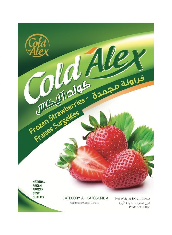 Cold Alex Frozen Strawberry - Box Of 20 Pieces - 400 G