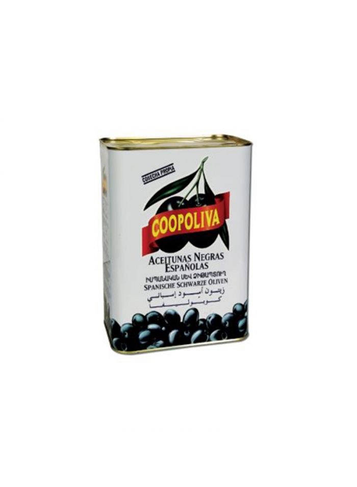 Coopoliva Black Olives 180/220 - Box Of 2 Pieces - 5 Kg