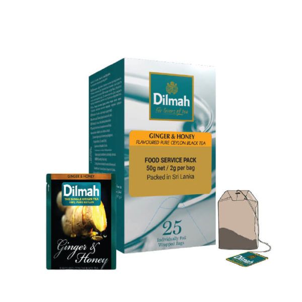 Dilma Tea With Ginger And Honey - Box Of 12 Pcs - 25 Bags