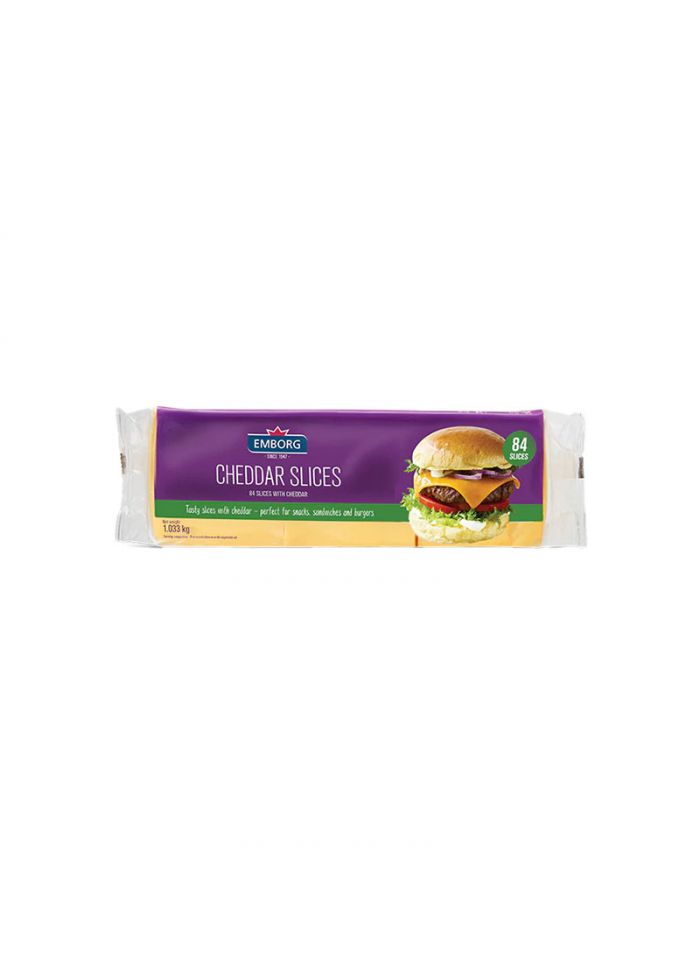 Emborg Burger Slices Coloured (Sos) - Box of 8 Pieces - 12.3 g