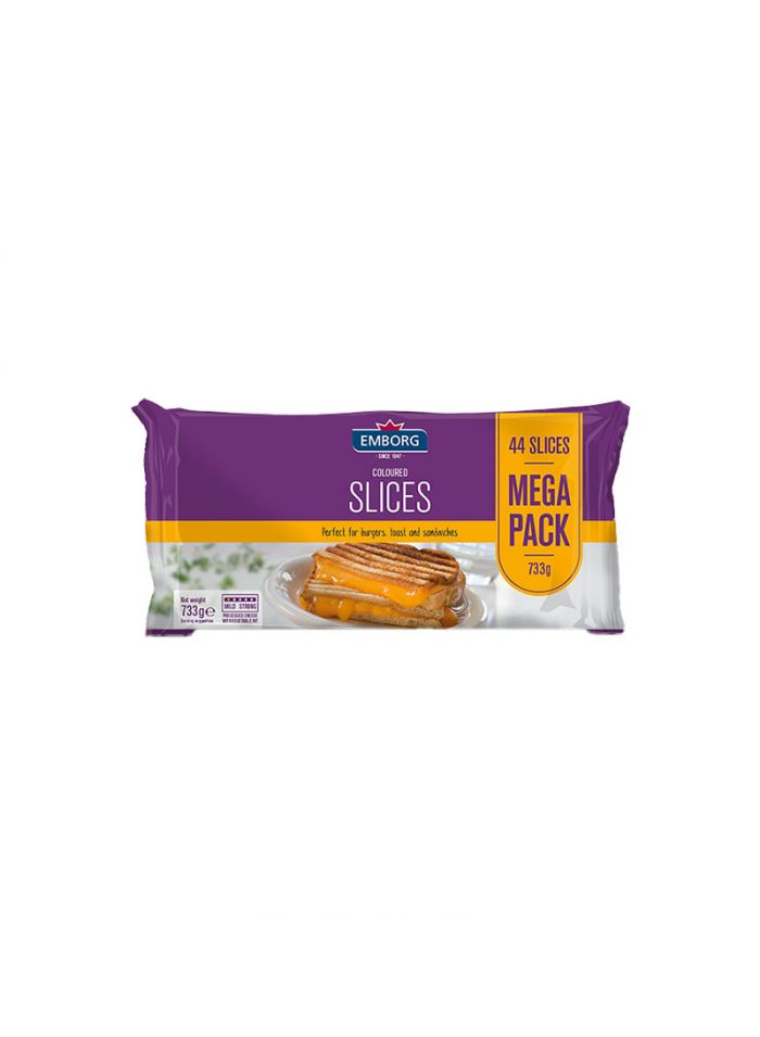 Emborg Perfect Slices Coloured (Iws) - Box of 8 Pieces - 733 g