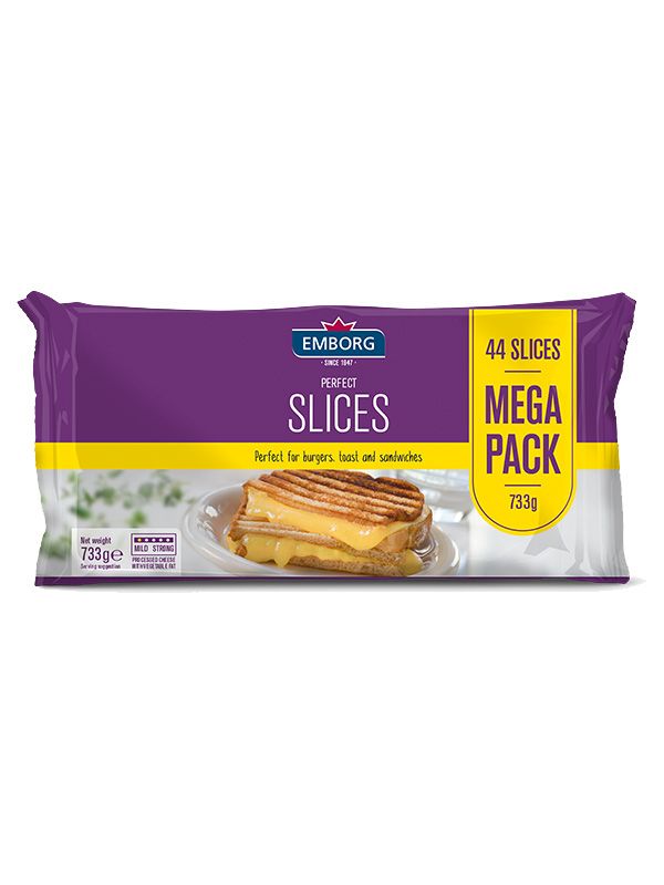 Emborg Perfect Slices White - Box of 8 Pieces - 733 g