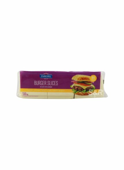 Emborg Processed White Cheese 84 Slices - Box of 8 Pieces - 1.032 kg