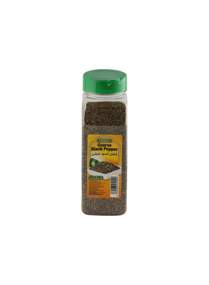 Black Pepper Freshly Coarse | Crushed | Cracked Black Peppercorns (Popular Mesh) Premium Quality By Spice Planet® (90 Grams