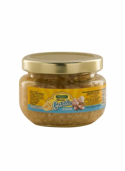 Freshly Minced Garlic In Water - Box Of 12 Pcs - 45 oz For Piece