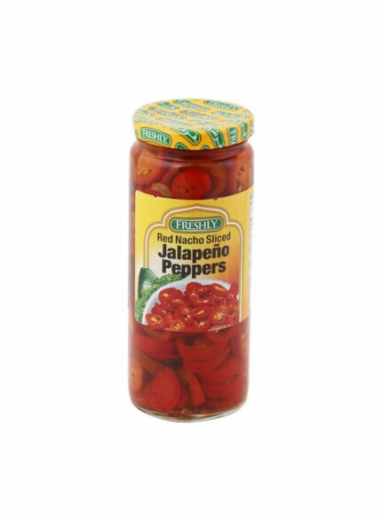 Freshly Red Nacho Sliced Jalapeno - Box Of 12 Pcs - 16 oz For Piece