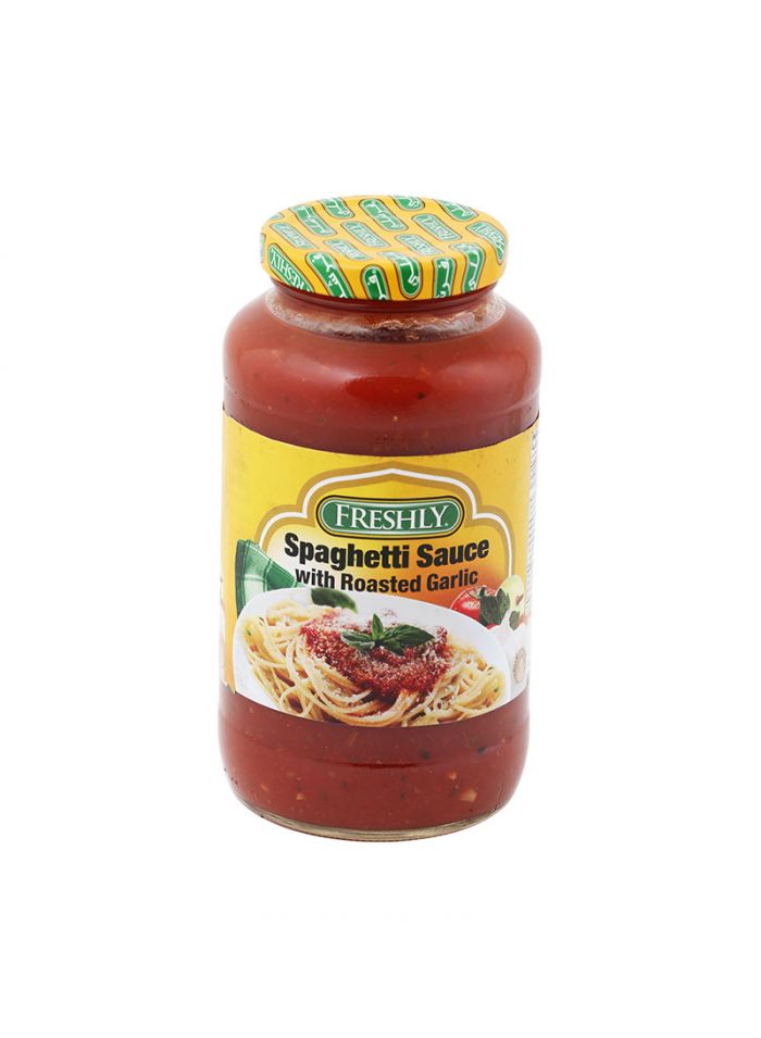 Freshly Spaghetti Sauce With Roasted Garlic - Box Of 12 Pcs - 24oz For Piece Freshly Spaghetti Sauce With Roasted Garlic - Box Of 12 Pcs - 24oz For Piece