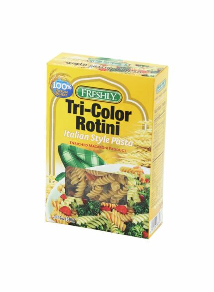 Freshly Tri - Color Rotini - Box Of 16 Pcs - 12 oz For Piece