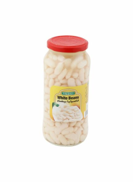 Freshly White Beans Jars - Box Of 12 Pcs - 580 gm For Piece