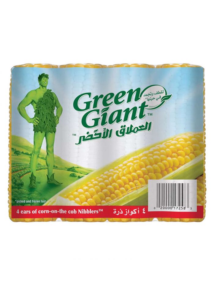 Green Giant Corn On The Cob (4 Ears) - Box of 12 Pieces - 400 g