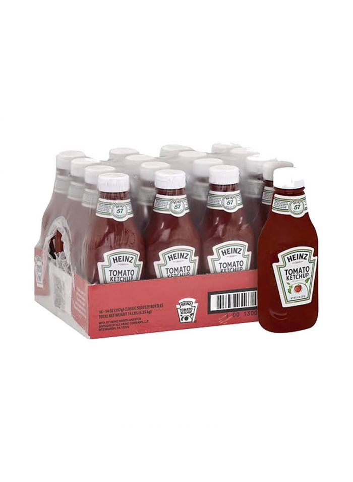 Heinz Ketchup Opaque Bottle - Box Of 16 - 400 For Piece Heinz Ketchup Opaque Bottle - Box Of 16 - 400 For Piece