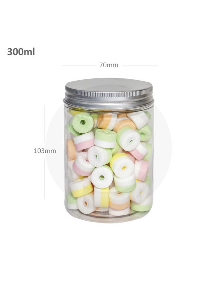 Jara Pet Plastic Jar Alu Cap - 100/Ctn - 300 ml