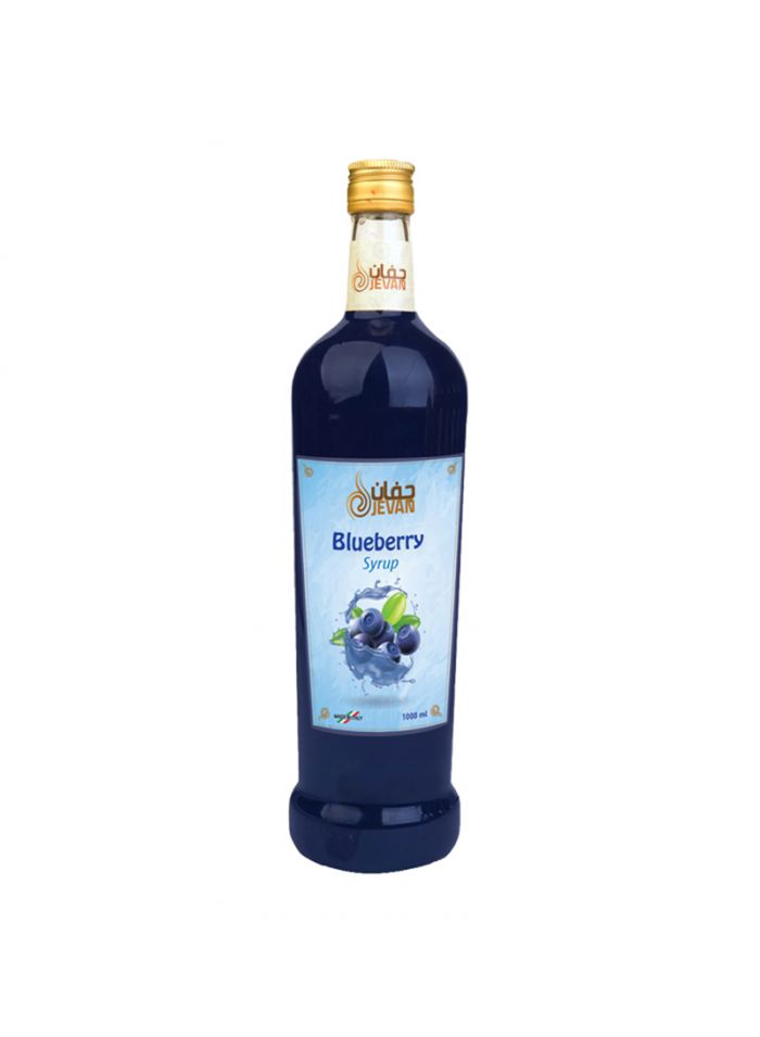 Jevan Blueberry Syrup - Box Of 4 Pieces - 1 Ltr