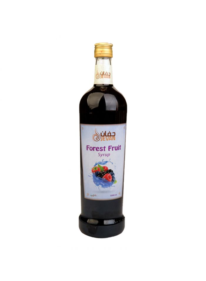Jevan Forest Fruit Syrup - Box Of 4 Pieces - 1 Ltr