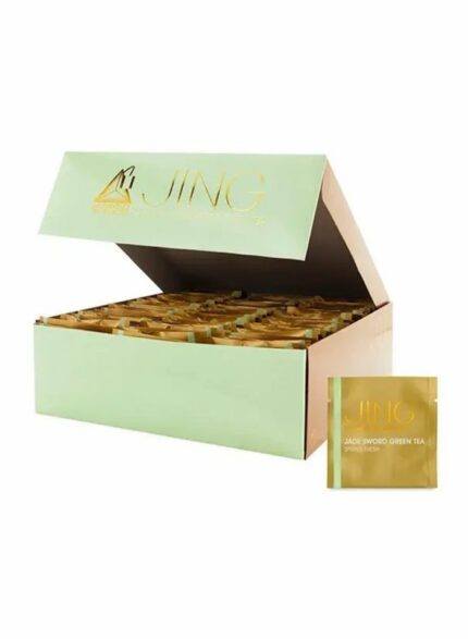 Jing Tea Jade Sword Tea - Box of 6 Pieces - 100 Packets Per Piece