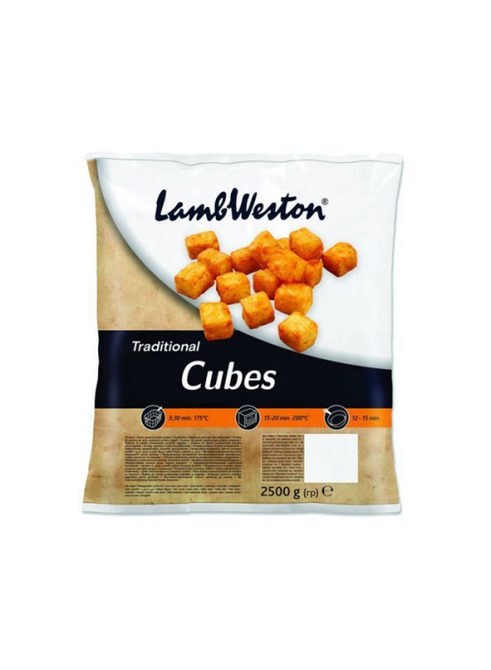 Lamb Weston Chefs Traditional Cubes - Box Of 4 Pieces - 2.5 Kg