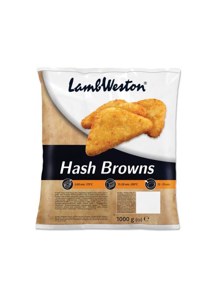 Lamb Weston Potato Hash Browns - Box Of 10 Pieces - 1 Kg | امداد إكس