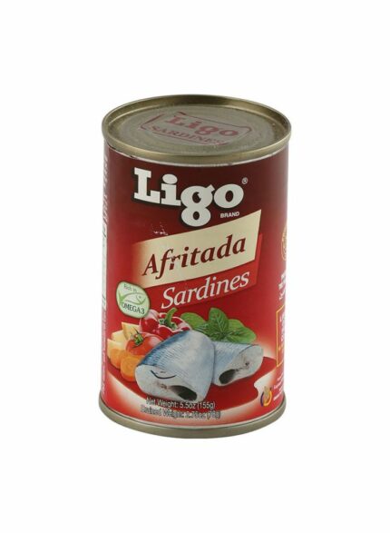 Ligo Afritada Flaver Sardines - Box Of 48 Pcs - 155 gm For Piece