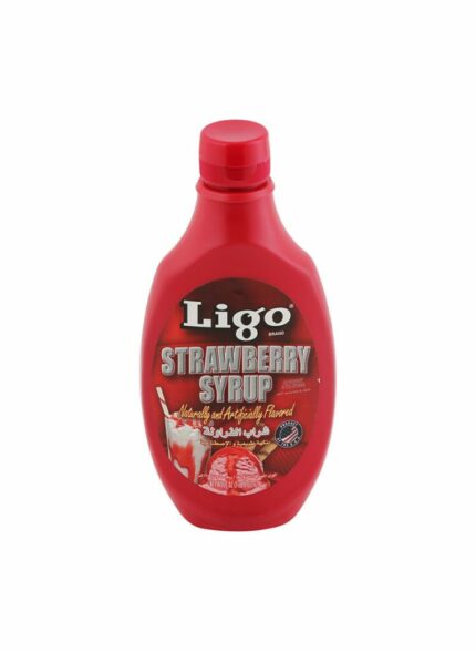 Ligo Strawberry Syrup - Box Of 12 Pcs - 22 oz For Piece