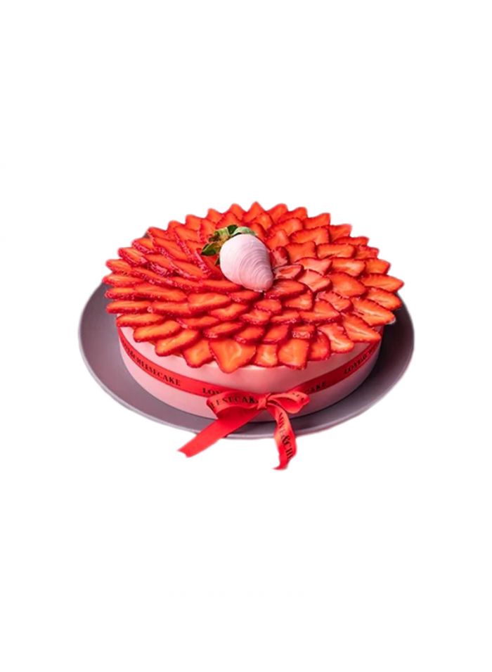 Love & Quiches Strawberry Cheese Cake - Box Of 2 Pieces - 14 Pieces