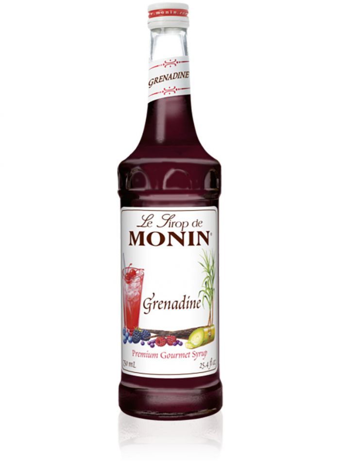 Monin Grenadine Syrup - Box Of 6 Pcs - 1 ltr For Bottle