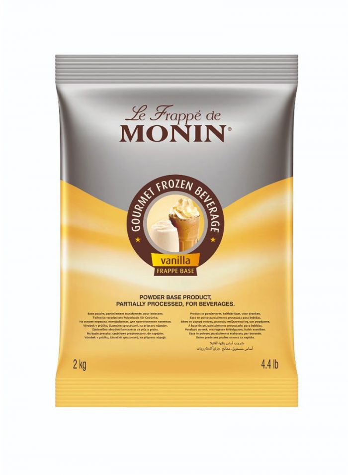 Monin Le Frappe Vanilla Base - Box Of 5 Pcs - 2 kg For Bag