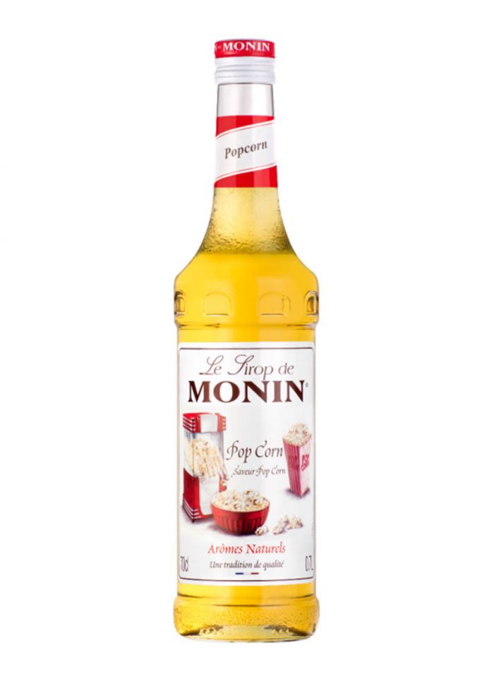 Monin Popcorn Syrup - Box Of 6 Pcs - 700 ml For Bottle