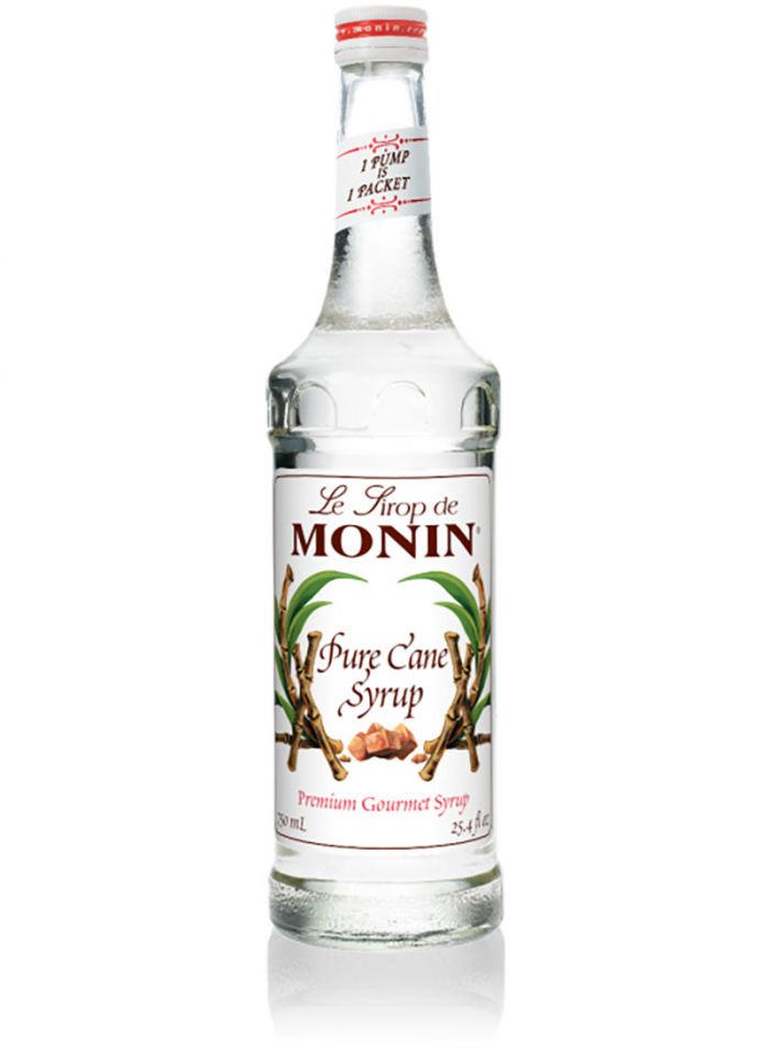 Monin Pure Cane Sugar Syrup - Box Of 6 Pcs - 750 ml For Bottle