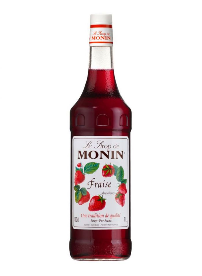 Monin Strawberry E129 Syrup - Box Of 6 Pcs - 1 ltr For Bottle