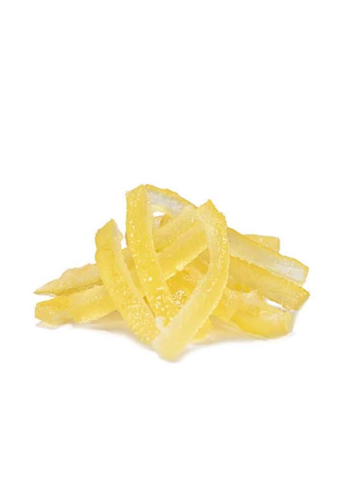 Nappi Glace' Lemon Peel Strips Size 6X60Mm - 5 kg