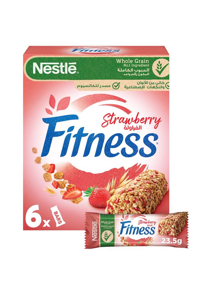 Nestle Fitness Strawberry Cerbr Dspl - Box Of 24 Pieces - 23.5 G Nestle Fitness Strawberry Cerbr Dspl - Box Of 24 Pieces - 23.5 G