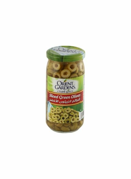 Orient Gardens Sliced Green Olive - Box Of 12 Pcs - 345 gm For Piece