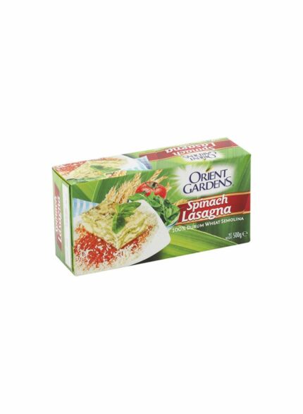 Orient Gardens Spinach Lasagna - Box Of 12 Pcs - 500 gm For Piece
