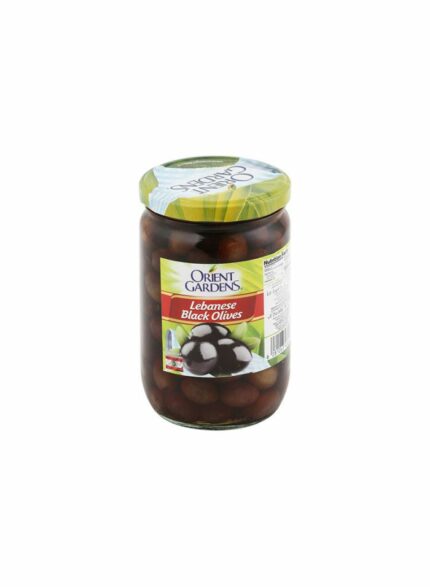 Orient Gradens Labanese Black Olives - Box Of 12 Pcs - 600 gm For Piece