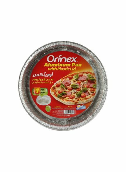 Orinex Aluminum Pan With Plastic Lid - Box Of 12 Pkg - 1 pcs For Pkg