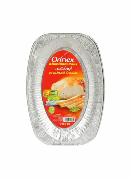 Orinex Aluminum Pans - Box Of 12 Pkg - 3 pcs For Pkg