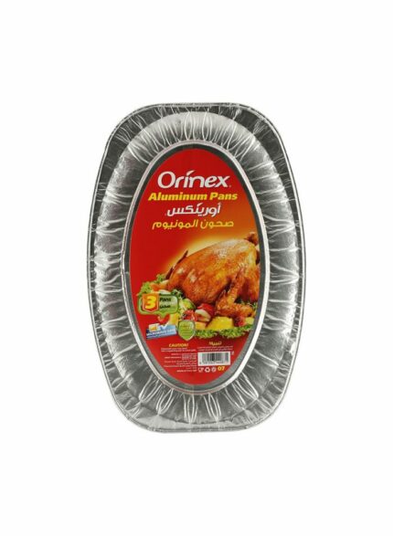 Orinex Aluminum Pans - Box Of 12 Pkg - 3 pcs For Pkg
