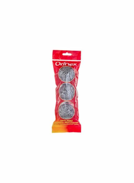 Orinex Anti- Rust Stainless Steel Scourer - Box Of 12 Pkg - 3 pcs For Pkg
