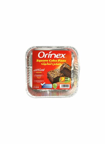 Orinex Foil Cake Pan - Box Of 12 Pkg - 3 pcs For Pkg